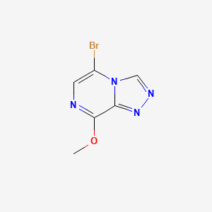 molecular formula C6H5BrN4O B1148953 5-Bromo-8-methoxy-[1,2,4]triazolo[4,3-A]pyrazine CAS No. 1334135-57-7