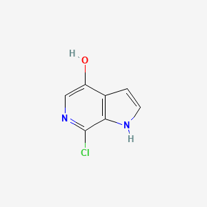 molecular formula C7H5ClN2O B1148968 7-Chloro-1h-pyrrolo[2,3-c]pyridin-4-ol CAS No. 1260381-80-3