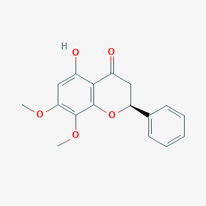 molecular formula C17H16O5 B1148985 (S)-5-Hydroxy-7,8-dimethoxy-2-phenylchroman-4-one CAS No. 113981-49-0