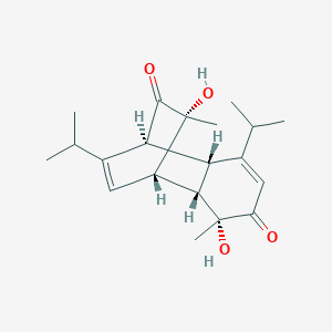 molecular formula C20H28O4 B1148998 3,10-Dihydroxy-5,11-dielmenthadiene-4,9-dione CAS No. 106623-23-8