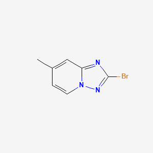 molecular formula C7H6BrN3 B1149001 2-Bromo-7-methyl-[1,2,4]triazolo[1,5-a]pyridine CAS No. 1352723-52-4