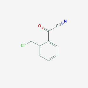 molecular formula C11H11ClNO3- B1149010 2-(Chloromethyl)benzoyl cyanide CAS No. 155380-13-5