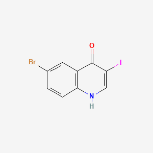molecular formula C9H5BrINO B1149015 6-Bromo-3-iodoquinolin-4-OL CAS No. 1320361-71-4