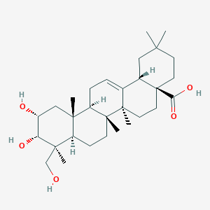 molecular formula C30H48O5 B1149022 2,3,24-Trihydroxyolean-12-en-28-oic acid CAS No. 150821-16-2