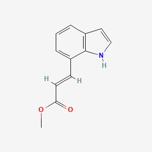 molecular formula C12H11NO2 B1149046 Methyl 3-(1H-indol-7-yl)acrylate CAS No. 104682-97-5