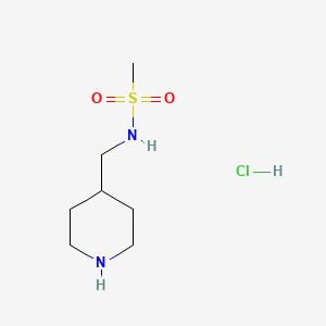 molecular formula C7H17ClN2O2S B1149070 N-(Piperidin-4-ylmethyl)methanesulfonamide hydrochloride CAS No. 166815-15-2