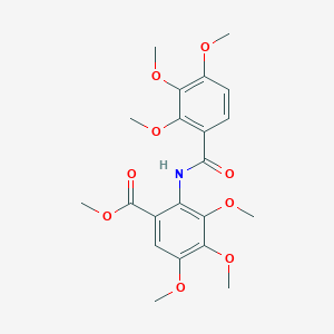 molecular formula C21H25NO9 B11490759 Methyl 3,4,5-trimethoxy-2-{[(2,3,4-trimethoxyphenyl)carbonyl]amino}benzoate 
