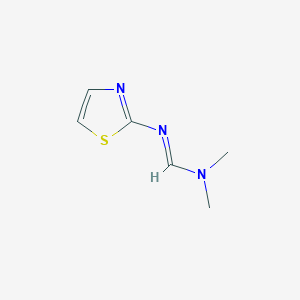 molecular formula C6H9N3S B1149093 Methanimidamide, N,N-dimethyl-N'-2-thiazolyl- CAS No. 18876-89-6
