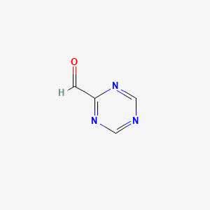 molecular formula C4H3N3O B1149115 1,3,5-Triazine-2-carbaldehyde CAS No. 100305-90-6