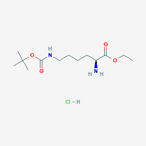 (S)-Ethyl 2-amino-6-((tert-butoxycarbonyl)amino)hexanoate hydrochloride