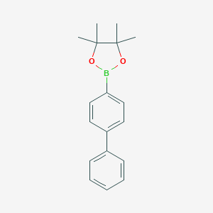 molecular formula C18H21BO2 B114917 2-([1,1'-Biphenyl]-4-yl)-4,4,5,5-tetramethyl-1,3,2-dioxaborolane CAS No. 144432-80-4