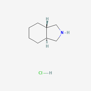 molecular formula C8H9N.ClH B1149185 (3aS,7aS)-2,3,3a,4,5,6,7,7a-octahydro-1H-isoindole;hydrochloride CAS No. 10479-62-6
