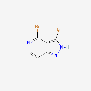 molecular formula C6H3Br2N3 B1149190 3,4-Dibromo-1H-pyrazolo[4,3-c]pyridine CAS No. 1357945-30-2