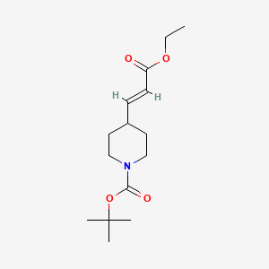 molecular formula C15H25NO4 B1149196 Ethyl E-N-BOC-Piperidin-4-ylacrylate CAS No. 162504-86-1