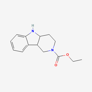 molecular formula C14H18N2O2 B1149222 Ethyl cis-1,3,4,4a,5,9b-hexahydro-2H-pyrido[4,3-b]indole-2-carboxylate CAS No. 199725-38-7