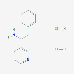 2-Phenyl-1-(pyridin-3-yl)ethanamine dihydrochloride