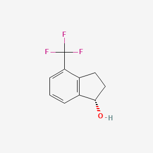 molecular formula C10H9F3O B1149229 (1R)-4-(Trifluoromethyl)-2,3-dihydro-1H-inden-1-ol CAS No. 1202577-82-9
