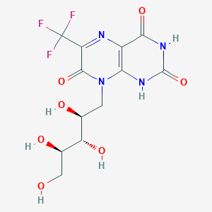 8-[(2S,3S,4R)-2,3,4,5-tetrahydroxypentyl]-6-(trifluoromethyl)-1H-pteridine-2,4,7-trione