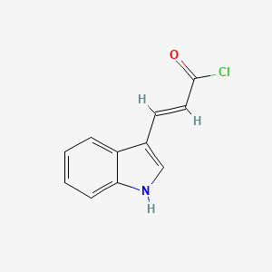 molecular formula C11H8ClNO B1149280 2-Propenoyl chloride, 3-(1H-indol-3-yl)- CAS No. 120681-20-1