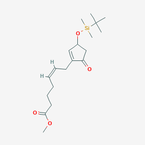 (Z)-Methyl 7-(3-((tert-butyldimethylsilyl)oxy)-5-oxocyclopent-1-en-1-yl)hept-5-enoate