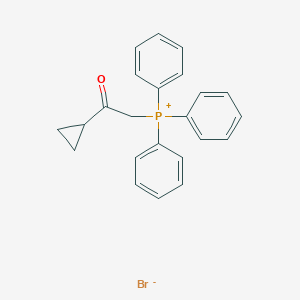 molecular formula C23H22BrOP B114929 Phosphonium, (2-cyclopropyl-2-oxoethyl)triphenyl-, bromide CAS No. 112849-15-7