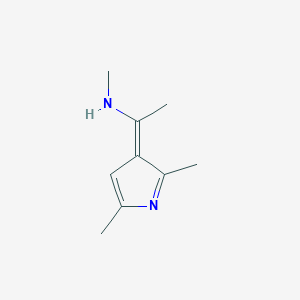 molecular formula C9H14N2 B011493 N-[1-(2,5-dimethyl-1H-pyrrol-3-yl)ethylidene]-N-methylamine CAS No. 101822-52-0
