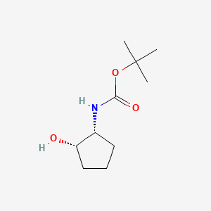 molecular formula C10H19NO3 B1149308 tert-Butyl ((1R,2S)-2-hydroxycyclopentyl)carbamate CAS No. 1330069-67-4