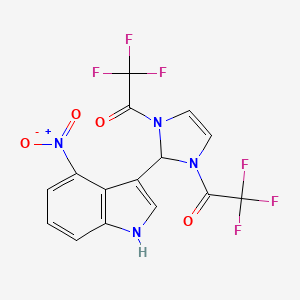 1,3-bis-(Trifluoroacetyl)-2-(4-nitro-3-indolyl)-4-imidazoline