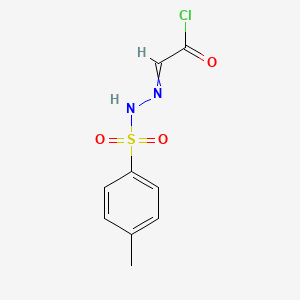 molecular formula C9H11ClN2O2S B1149364 (E)-2-(2-Tosylhydrazono)acetyl chloride CAS No. 14661-69-9