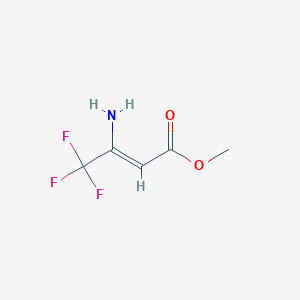 molecular formula C5H6F3NO2 B1149371 Methyl 3-amino-4,4,4-trifluorocrotonate CAS No. 107638-19-7