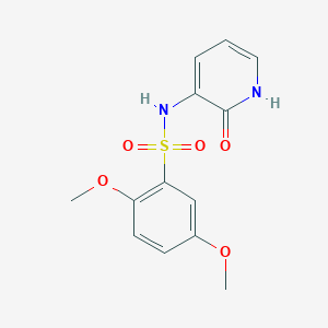 molecular formula C13H14N2O5S B11493822 2,5-dimethoxy-N-(2-oxo-1H-pyridin-3-yl)benzenesulfonamide 