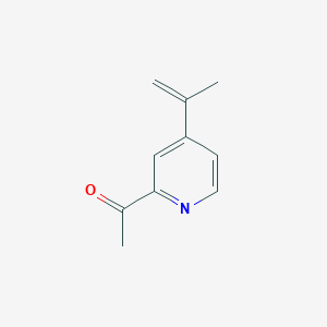 molecular formula C10H11NO B114939 2-Acetyl-4-isopropenylpyridine CAS No. 142896-11-5