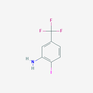 molecular formula C7H5F3IN B011494 2-iodo-5-(trifluoromethyl)aniline CAS No. 105202-02-6