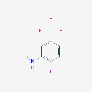molecular formula C7H5F3IN B011494 3-Amino-4-iodobenzotrifluoride CAS No. 105202-02-6