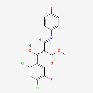 2-(2,4-Dichloro-5-fluoro benzoyl)-3-(4'-fluoro-phenylamino)-acrylic methylester
