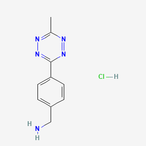 (4-(6-Methyl-1,2,4,5-tetrazin-3-yl)phenyl)methanamine hydrochloride