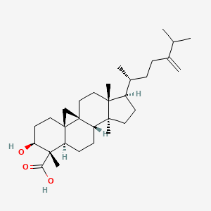 molecular formula C31H49O3- B1149430 (3beta,5xi,8xi,9xi,10xi,17xi)-3-Hydroxy-24-methylidene-9,19-cyclolanostan-28-oate CAS No. 149252-87-9