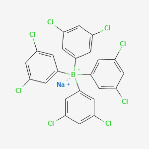 molecular formula C24H15BCl8Na B1149439 Sodiumtetrakis(3,5-dichlorophenyl)borate CAS No. 110019-19-7