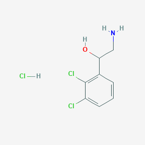 molecular formula C8H9Cl2NO B1149449 2-Amino-1-(2,3-dichlorophenyl)ethanol HCl CAS No. 133562-28-4