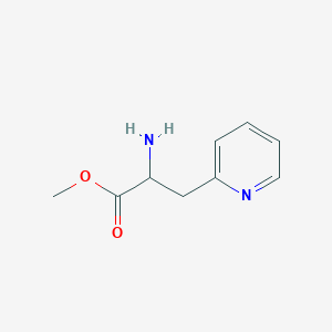 molecular formula C9H12N2O2 B1149455 Methyl 2-amino-3-(pyridin-2-yl)propanoate CAS No. 172927-00-3