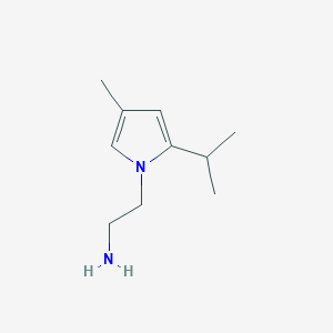 molecular formula C10H18N2 B114946 2-(2-Isopropyl-4-methyl-1H-pyrrol-1-yl)ethanamine CAS No. 141030-97-9