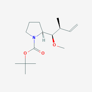 molecular formula C15H27NO3 B1149464 (S)-tert-Butyl 2-((1R,2S)-1-methoxy-2-methylbut-3-en-1-yl)pyrrolidine-1-carboxylate CAS No. 159173-43-0