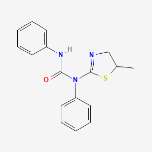 molecular formula C17H17N3OS B11494693 N-(5-Methyl-4,5-dihydro-1,3-thiazol-2-yl)-N,N'-diphenylurea 