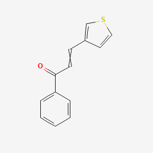 molecular formula C13H10OS B1149508 1-Phenyl-3-(thiophen-3-yl)prop-2-en-1-one CAS No. 106522-00-3