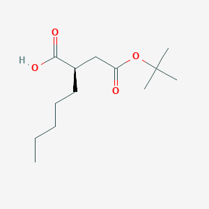 molecular formula C13H24O4 B1149552 (2R)-2-[2-[(2-methylpropan-2-yl)oxy]-2-oxoethyl]heptanoic acid CAS No. 153427-69-1