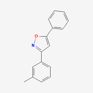 molecular formula C16H13NO B1149559 3-(3-Methylphenyl)-5-phenyl-1,2-oxazole CAS No. 107313-62-2