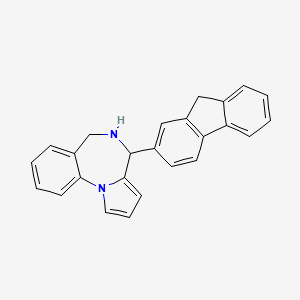 molecular formula C25H20N2 B11495637 4-(9H-fluoren-2-yl)-5,6-dihydro-4H-pyrrolo[1,2-a][1,4]benzodiazepine 