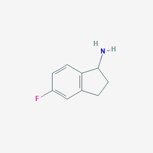molecular formula C9H10FN B114959 5-Fluoro-2,3-dihydro-1H-inden-1-amine CAS No. 148960-33-2