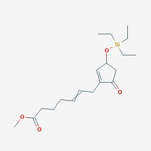 molecular formula C19H32O4Si B1149641 Methyl 7-(5-oxo-3-triethylsilyloxycyclopenten-1-yl)hept-5-enoate CAS No. 102494-28-0
