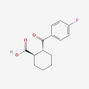 trans-2-(4-Fluorobenzoyl)cyclohexane-1-carboxylic acid